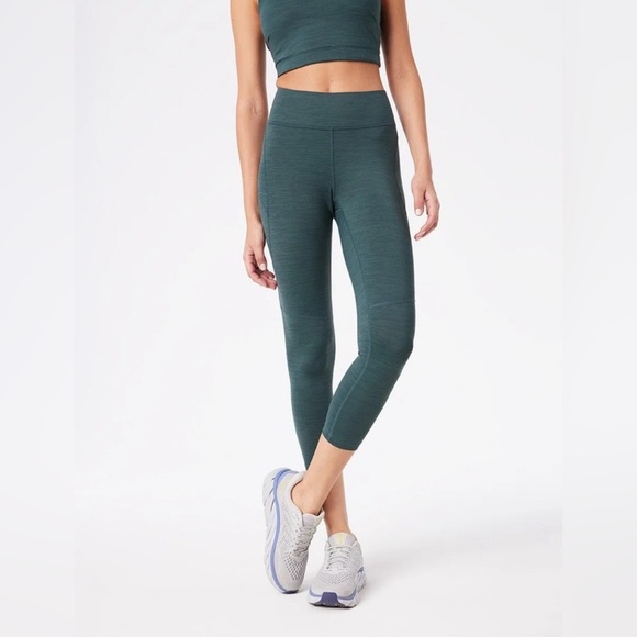Outdoor Voices TechSweat 3/4 Leggings Evergreen Size S - Picture 3 of 11